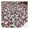 seoul korea embroidery fabrics fancy all over bridal mesh lace fabric 3D patch embroidery fabric